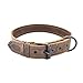 Rustic Leather Dog Collar For Small Size Dog (10 to 12.5 Inches) Handmade by Hide & Drink :: Bourbon Brown