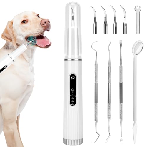 YINDUZ Plaque Remover for Teeth - Electric Toothbrush for Dogs Pet Brush Set, Dog Teeth Cleaning,...