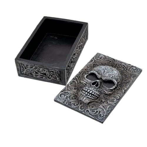 Boîte de tarot tête de mort gothique Pacific Giftware pour bibelots - 6