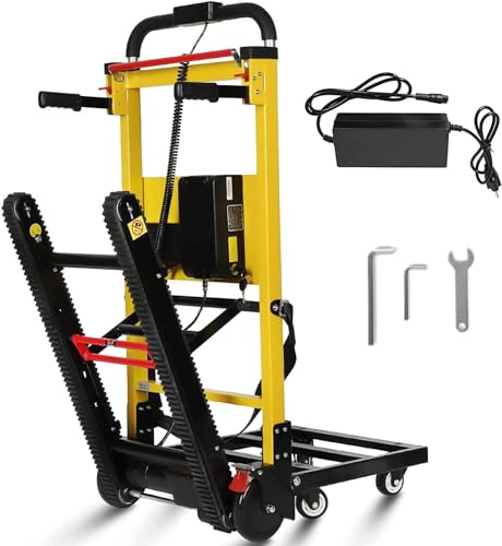 Silla de ruedas eléctrica plegable para subir escaleras, carrito de orugas de 120 W para una fácil movilidad, manejo de muebles y logística familiar en almacenes