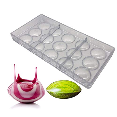Oblate Chocolate Mold Volcanic Polycarbonate Chocolate Moulds PC Candy Forms