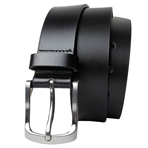Urbanite Belt - 1.5 Inch Wide Genuine Leather Belt with Nickel-Free Buckle