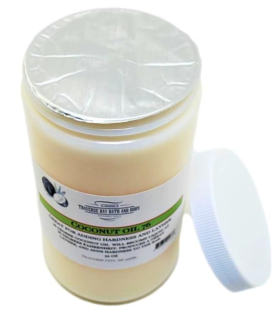 Coconut oil 76 degree 32 oz Coconut Oil has a very long shelf life, and makes amazing soaps
