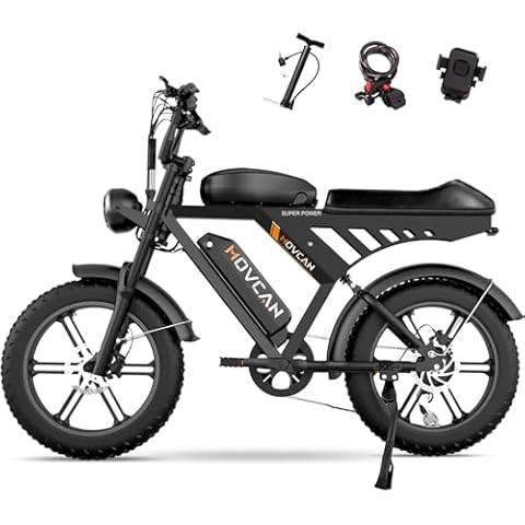 Movcan Electric Bike for Adults,1500W Motor 20 in Fat Tire Ebike,Up to 32MPH & 120 Miles,31.2AH Removable Dual Battery, 7 Speed Gear, Hydraulic Brakes&Full Suspension Electric Dirt Bicycle Cover