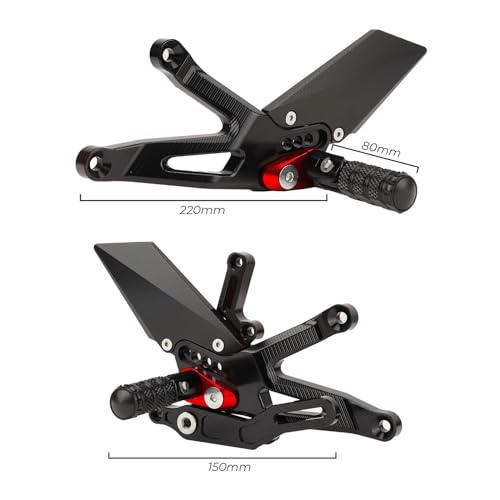 Moto Cale Pied pour CB650R Voyage Confortable Repose-Pieds