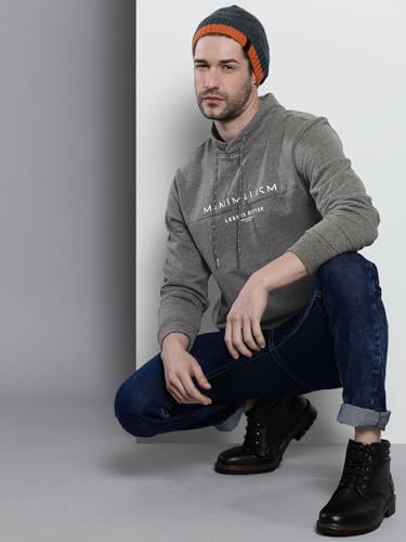 Image of The Indian Garage Co Men's Polyester Hooded Neck Sweat Shirt