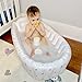 MINK Inflatable Bathtub for Toddlers - Portable Baby Tub with Built-in Air Pump - Collapsible Design for Easy Storage - Perfect for Newborns to Infants
