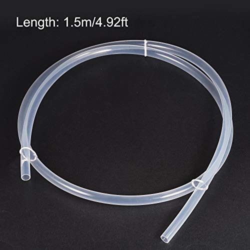 Tuyau en PTFE 12x14mm uxcell tube isolant transparent de 1,5m - 5