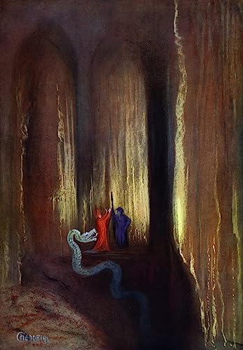 Tableau Caverne sombre par Hermann Hendrich impression d'art sur toile 60x90cm