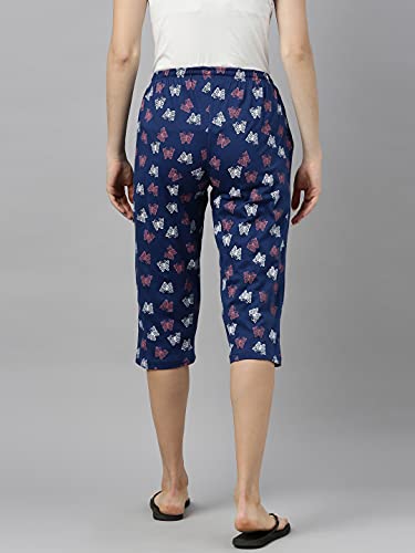Image of KRYPTIC Women Solid Cotton Stretch Mid Rise Capri Length Westernwear Legging
