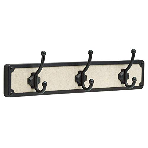 Big Sale LIBERTY R26113-SLF-U 18 in. Hook Rack, Linen Fabric & Soft Iron Best Deal Product LIBERTY R26113-SLF-U 18 in. Hook Rack, Linen Fabric & Soft Iron