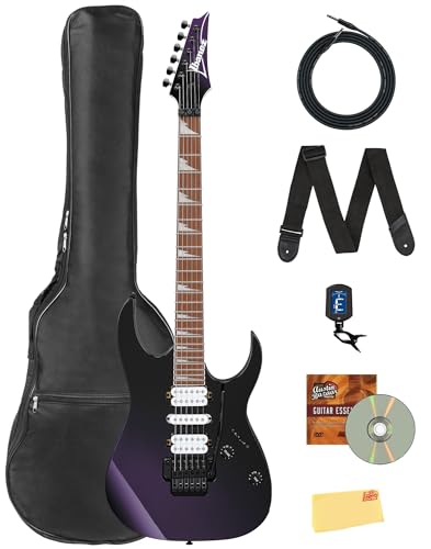 Ibanez RG470DXT RG スタンダード エレキギター - ミッドナイトバンドル ギグバッグ、チューナー、ストラップ、ケーブル、Austin Bazaar 解説DVD、ポリッシュクロス付き