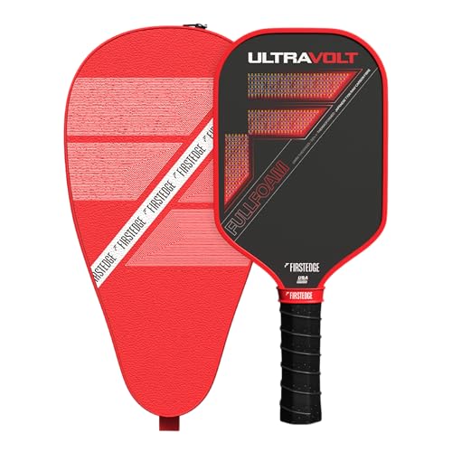 Image of UltraVolt Full Foam Core USAPA Approved Gen 4 | Japanese Toray T700 Carbon Fibre Pickle Ball Racket | Thermoformed | Pickleball Paddle Premium PU Racket Cover Included (16MM)