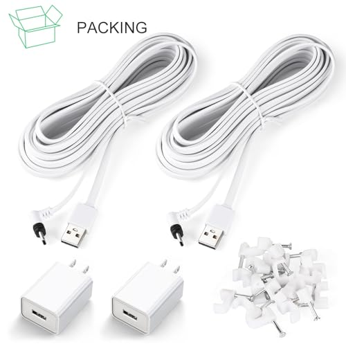 2Pack 25FT Power Cable Compatible with Arlo Essential 2K Outdoor Security Camera (2nd Generation), Flat Charging Cable, Weatherproof Outdoor Power Cord Charging Your Camera Continuously by ALERTCAM - Image 7