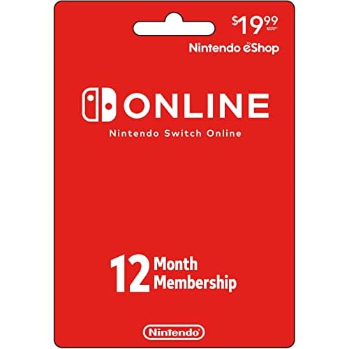Nintendo Switch Online Gift Card $19.99