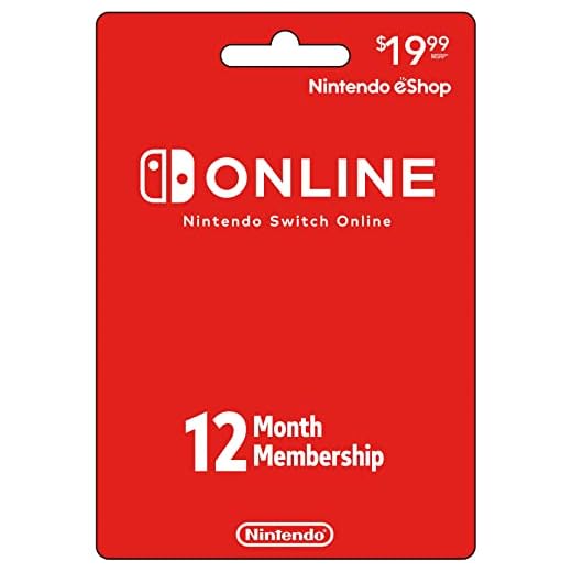 Nintendo Switch Online Physical Gift Card - $19.99