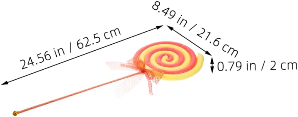 PRETYZOOM 4pcs Festive Large Lollipop Models Candy Lollipops Prop Fake Food Photo Prop for Wedding Carnival and Party