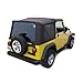 Sierra Offroad Soft Top for 2003 to 2006 Jeep Wrangler TJ - Black, Diamond Vinyl - 2 Door Jeep Soft Top with Rear Plastic Tinted Windows - Factory Precision Fit Replacement - No Upper Door Skins