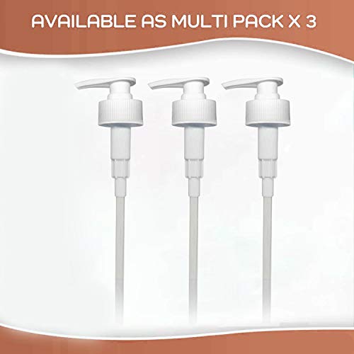 IBEX MART 38mm White Pelican Pump Dispenser For 5 Liter Container Pack of 3, Dispenses 5ml Dose 5ltr Pump Santizer Soap Dispenser - Image 2