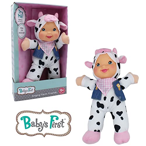 Muñeca musical Farm Animal Friends 12" bilingüe miniatura 5
