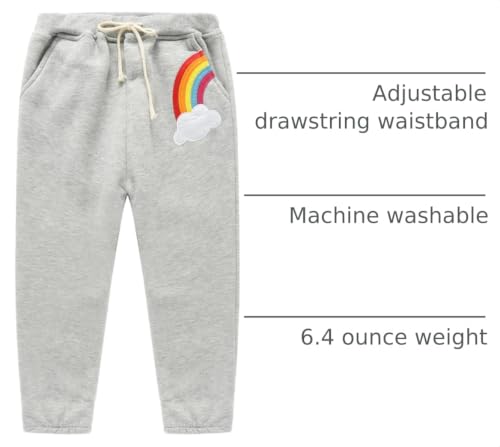 Image of Mud Kingdom Kids Fleece Jogger Pants Winter Cute Bear
