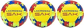 3 Pack Puzzle Lacrosse Sak Lacrosse Training Ball. Same Weight & Size as a Regulation Lacrosse Ball. Great for Indoor & Outdoor Practice. Less Bounce & Minimal Rebounds.