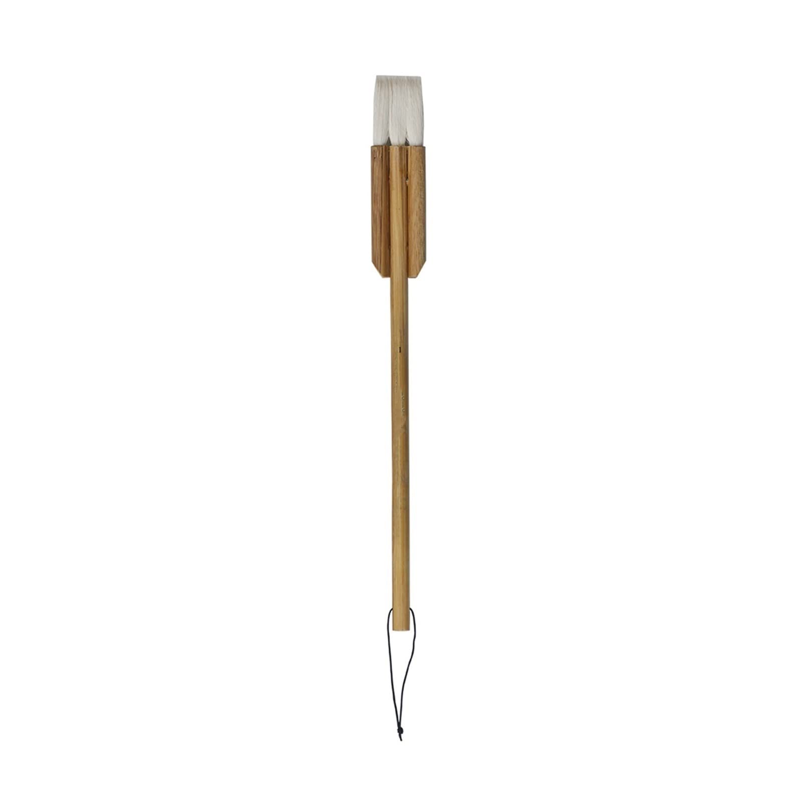 Malpinsel - 1PC Flacher Ziegenhaar-Bambusgriff Künstlerbedarf Aquarell-Künstlerpinsel (Color : Size5)