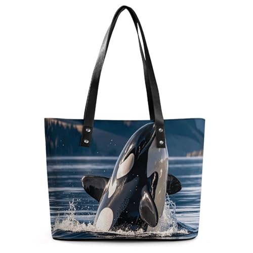 Sac à main orque cuir femme grand cabas voyage et fitness litchi