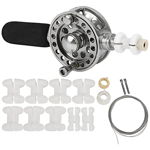 NDNCZDHC Fishing Reel, Metal Reel 2 and 1 Bearings High Speed Durable Fishing Wheel with Handle Fishing Accessory