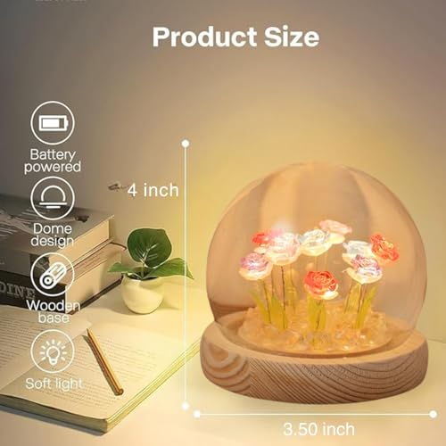 One94Store Store One94Store Rose LED Night Lamp - Image 3