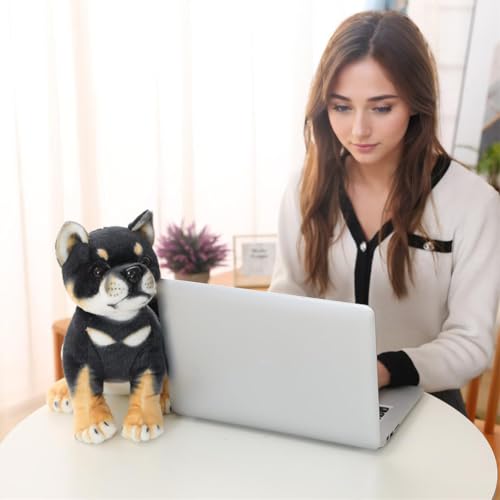 iSpchen Simulation Shiba Inu Kuscheltier, Corgi Plüschtiere Hund Stofftier Plüschkissen Spielzeug Umarmung Kissen Hund süßer Welpe weiches Plüschtier Hundepuppe Spielzeug Geschenke für Mädchen Jungen