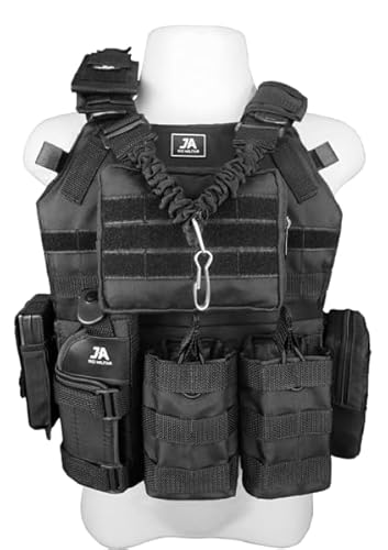 Colete Modular Plate Carrier com 9 Acessórios JA Rio Militar