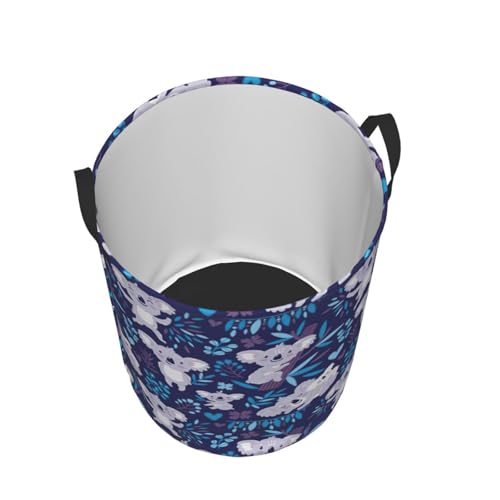 Joli panier à linge imprimé koala vertical avec structure renforcée