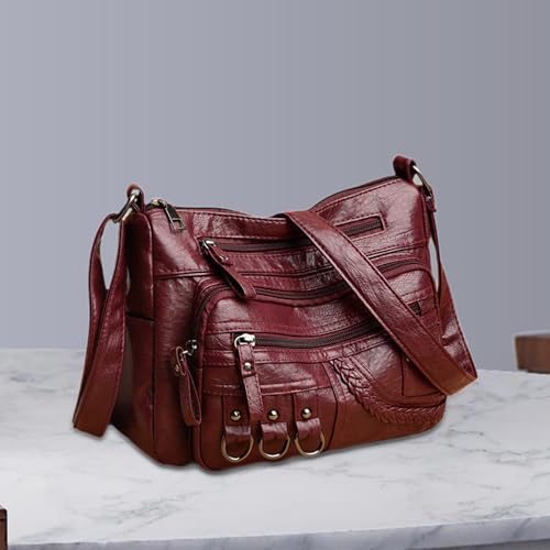Bolso de hombro para mujer, bolso cruzado elegante tipo tote para vacaciones, desplazamientos y verano miniatura 6