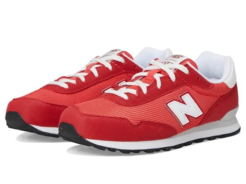 New Balance 515 V1 Lace-Up Sneaker, Team Red/Blast Red, 6.5 Wide US Unisex Big_Kid