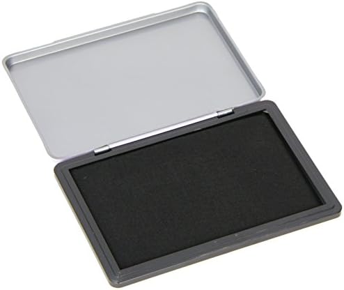 Q-Connect KF15440 Large Stamp Pad Metal Case - Black