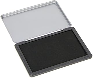 Q-Connect KF15440 Large Stamp Pad Metal Case - Black