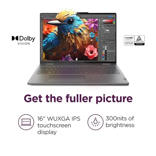 Lenovo Yoga 7i 2-in-1 Laptop, 16" FHD+ 2K Touchscreen Display, 12-core Intel Core Ultra 7 155U, 16GB LPDDR5X, 1TB SSD, Backlit KB, Fingerprint, Thunderbolt 4, Win 11 Home, Storm Grey, EAT 16GB USB Pen - Image 4