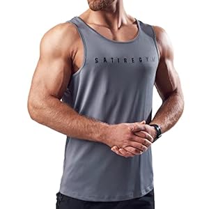 Satire Gym® – Fitness stringer tanktop voor heren/sneldrogende en functionele heren sportkleding tanktop heren – bodybuilding stringer & training tank top