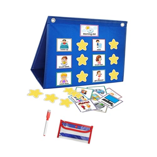 IEUDNS Cronograma Visual para Crianças Horário Visual para Escola Cronograma Diário Planejador Visua
