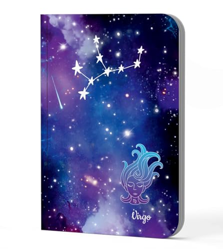 Image of AccuPrints A5 Premium Soft Bound Notebook Size 5.8 * 8.25 inches Diary for Girls and Women (144 Ruled Pages with planner, 80 GSM) (Virgo zodiac signs)
