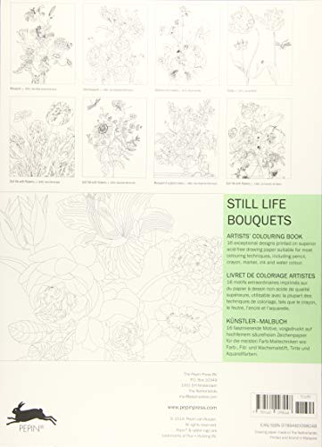 Still Life Bouquets: Artists' Colouring Book (Multilingual Edition) #TOP1