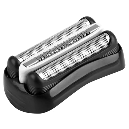 32B Series 3 Electric Shaver Replacement Head Compatible with Braun S3 3000s, 3010s, 3040s, 3050cc, 3080s, 3090cc, 310s, 320s, 330s, 340s, 350cc, Foil & Cutter Razor Heads, Black