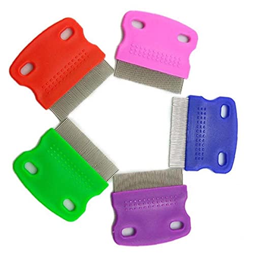 Tossper 1Pc Lice Comb, Stainless Steel Head Lice Treatment For Pet Kids Adults