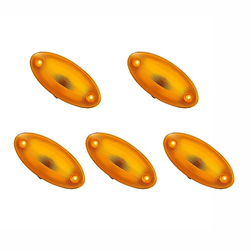 EVERESTHD 5PSC Cab Marker Lights with bulb and Mounting screws Fit for International Prostar Durastar Workstar