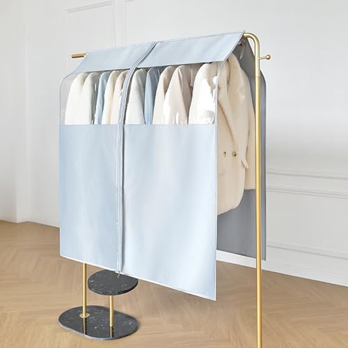 Premium Satin Garment Bag for Long Dresses Coats - 55x44in Dustproof Travel Cover Lightweight Closet Organizer Perfect for