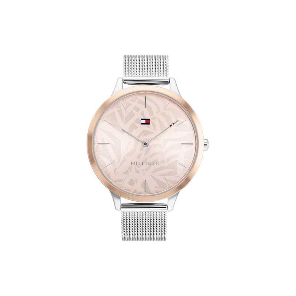 Tommy Hilfiger Quartz Analog Golden Dial Stainless Steel Strap Watch for Women-TH1782497