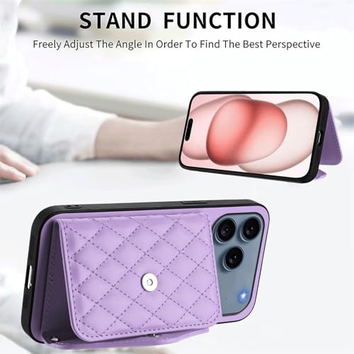 Étui compatible avec iPhone 17 cuir noir à fentes portefeuille mode - 3