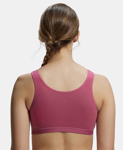 Image of Jockey 1376 Women Super Combed Cotton Elastane Active Bra | Wirefree | Non Padded | Full Coverage Slip-On with Wider Straps | Fabric