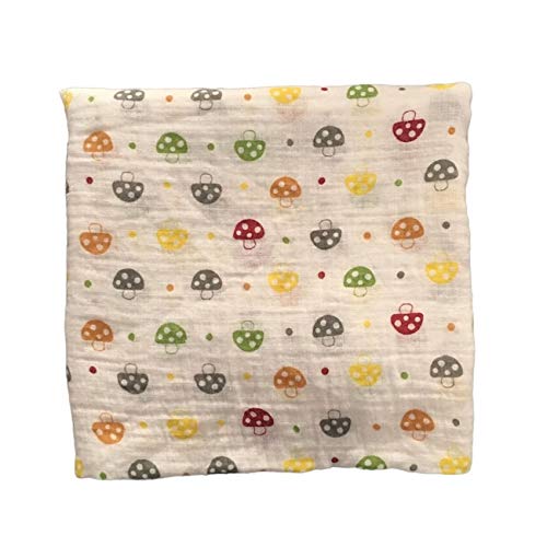 Peanutaso 120x120cm Manta de Muselina para bebé Manta para bebé Algodón 100% Recién Nacido Toalla de baño para bebé Mantas Swaddle Multi Diseños Funciones